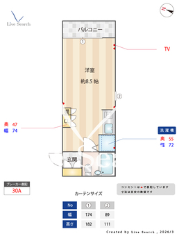 コープ住吉 105 【東京都曙橋駅】 の間取り図