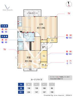 グランシャリオD 201 【奈良県西ノ京】 の間取り図