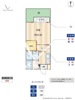 コート　アゼリア 103 【大阪府西田辺駅】 の間取り図