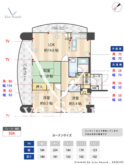 ダイアパレスグランドツイン水前寺 702 【熊本県水前寺駅】 の間取り図