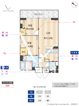 Alivis篠崎 303 【東京都篠崎駅】 の間取り図