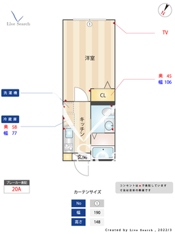 コルサ池袋 306 【東京都北池袋駅】 の間取り図