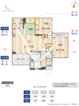 リラフォート中野富士見町 201 【東京都中野富士見町】 の間取り図