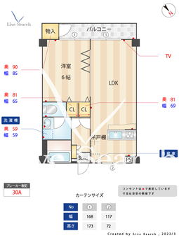 ヨーロピアン祇園 302 【福岡県祇園駅】 の間取り図