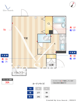 FLAT FIVE 201 【東京都中目黒駅】 の間取り図