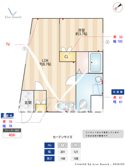 プラス新宿 302 【東京都西新宿】 の間取り図