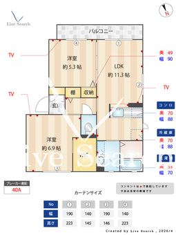 グランドソレーユA 201 【茨城県勝田駅】 の間取り図