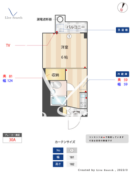 ホワイトマンション西新 215 【福岡県西新駅】 の間取り図