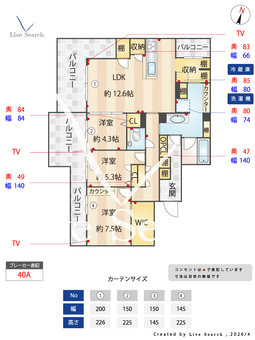 Elena大江 404 【熊本県藤崎宮前駅】 の間取り図