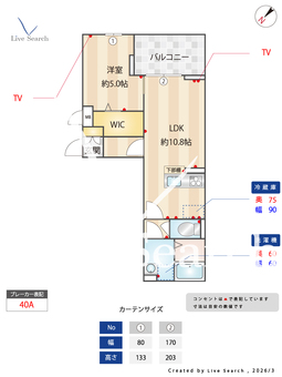 ラポーム北戸田 202 【埼玉県埼京線　北戸田駅　徒歩6分】 の間取り図