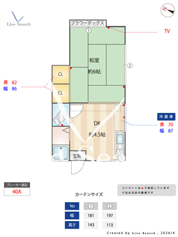 清峰荘 21 【福岡県西鉄天神大牟田線　高宮駅】 の間取り図