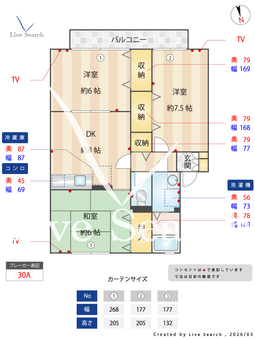 パークサンハイム 202 【埼玉県狭山市駅】 の間取り図
