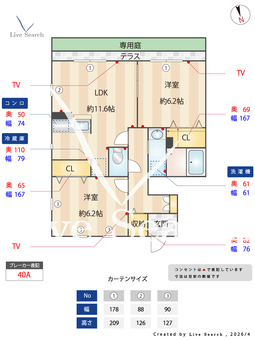 グランドドールE 101 【栃木県小山駅】 の間取り図