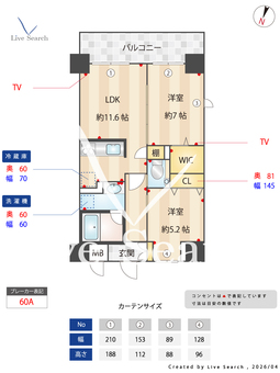ソレイユ上落合 201 【埼玉県大宮駅】 の間取り図