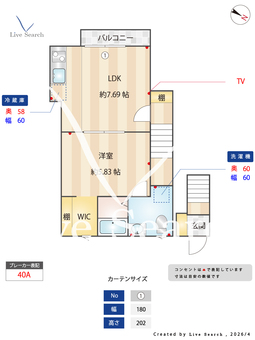 NecoCuore　USUI 202 【千葉県京成臼井駅】 の間取り図