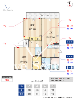 グランドソレーユB 201 【茨城県勝田駅】 の間取り図