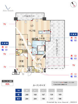センチュリー尾山台ルミナス 507 【東京都尾山台駅】 の間取り図