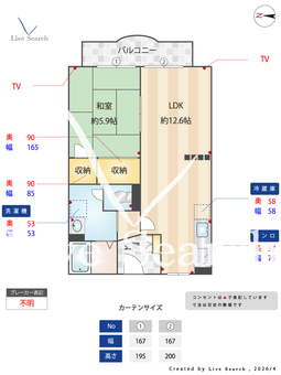 フラワーハイツ・ムラナカ 202 【大阪府東岸和田駅】 の間取り図