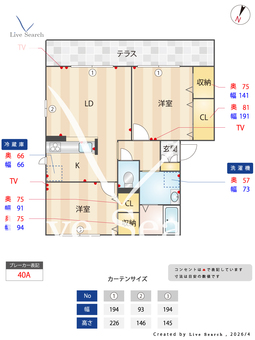 シャーメゾンキティー B101 【大阪府泉ケ丘駅 】 の間取り図