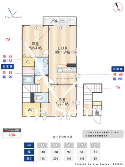 フルール伯玄 203 【福岡県春日駅】 の間取り図