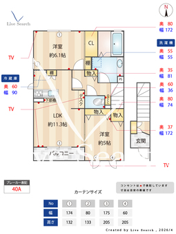 プリマ　クラッセ D202 【栃木県栃木駅】 の間取り図