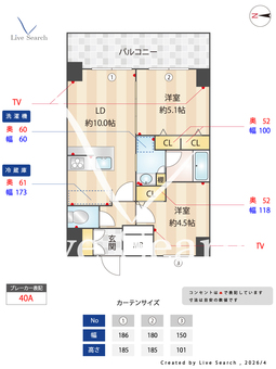 S-RESIDENCE名駅北alesia 1502 【愛知県名古屋駅】 の間取り図