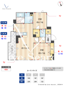 サンクレスト栗田谷 301 【神奈川県三ツ沢下町駅】 の間取り図