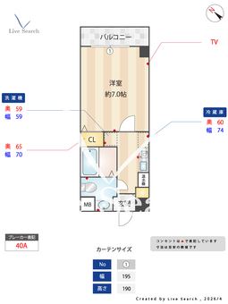 スカイヒル名谷 302 【兵庫県神戸市西神・山手線 総合運動公園駅 徒歩28分】 の間取り図