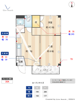 サニーハイム藤崎 202 【福岡県藤崎駅】 の間取り図