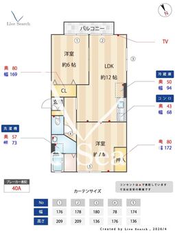 ヴェルメゾンおゆみ野C 101 【千葉県外房線　鎌取駅　徒歩12分】 の間取り図
