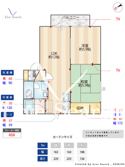 ラ・フォーレ河原 201 【兵庫県加古川駅】 の間取り図