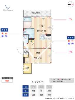 ブランノワール白壁 105 【愛知県名古屋城駅】 の間取り図