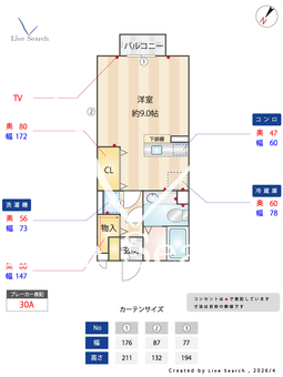 シェル駒生C 201 【栃木県宇都宮】 の間取り図