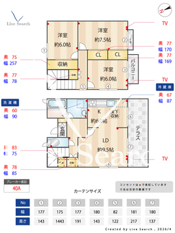 ヴィラTY B 【東京都鶴川】 の間取り図
