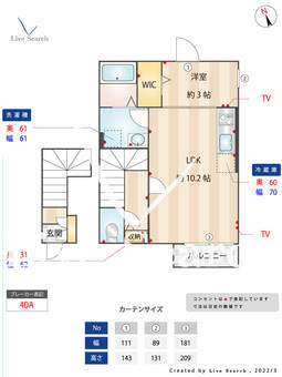 ポルタ・フォルトゥーナ 201 【東京都高田馬場駅】 の間取り図