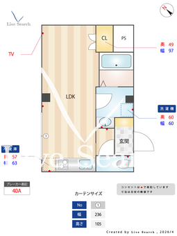 グッドマウンテン上町 203 【大阪府南海空港線　泉佐野駅　徒歩5分】 の間取り図