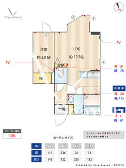 ポルタ・フォルトゥーナ 103 【東京都高田馬場駅】 の間取り図