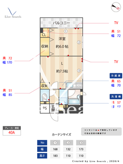福本ダイヤマンションⅢ 406 【東京都京急大森町駅】 の間取り図