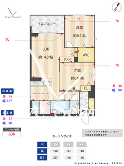 シャーメゾン天久保 206 【茨城県つくば駅】 の間取り図