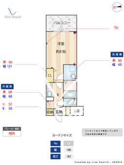 D-room早稲田 609 【東京都早稲田駅】 の間取り図