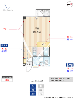 バンタンビル 305 【東京都四谷三丁目駅】 の間取り図