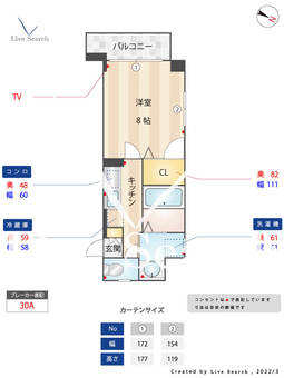 GRANDEUR住吉壱番館 606 【福岡県博多駅】 の間取り図