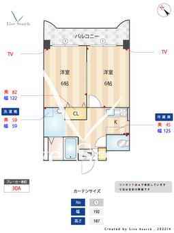 フリューゲル高砂 403 【福岡県薬院駅】 の間取り図