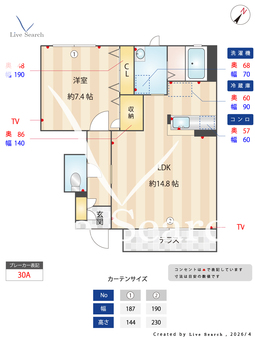 フォレスト富士山　C 102 【茨城県常陸大宮駅】 の間取り図