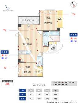 エスポアコリーヌ 301 【神奈川県柿生駅】 の間取り図
