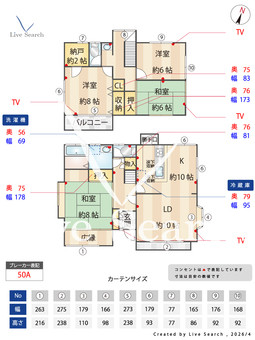上麻生4丁目貸家 1 【神奈川県小田急電鉄小田原線　柿生駅　徒歩12分】 の間取り図