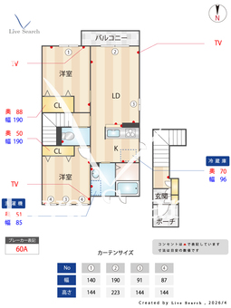 エトワール学文殿 202 【兵庫県鳴尾駅前】 の間取り図