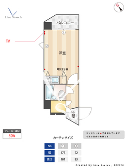 ロマネスク白金第2 406 【福岡県薬院駅】 の間取り図