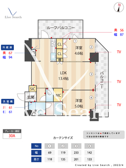 オーキッドレジデンス戸越公園 802 【東京都戸越公園駅】 の間取り図