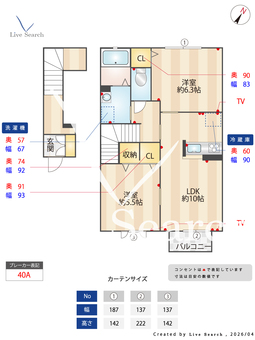 エコール・ド・ドルフⅢ 203 【神奈川県相模鉄道本線　三ツ境駅】 の間取り図